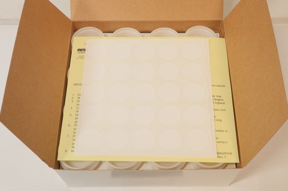 TECHREF™ C-2358 Sample Cups/Cells, 48mm, Single Open Ended Original Box BLK1011