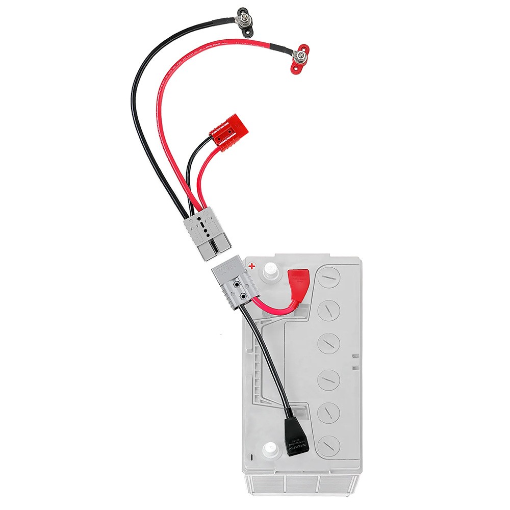 Connect-Ease 12V Starting Battery & Accessory Complete Kit, 6-Gauge