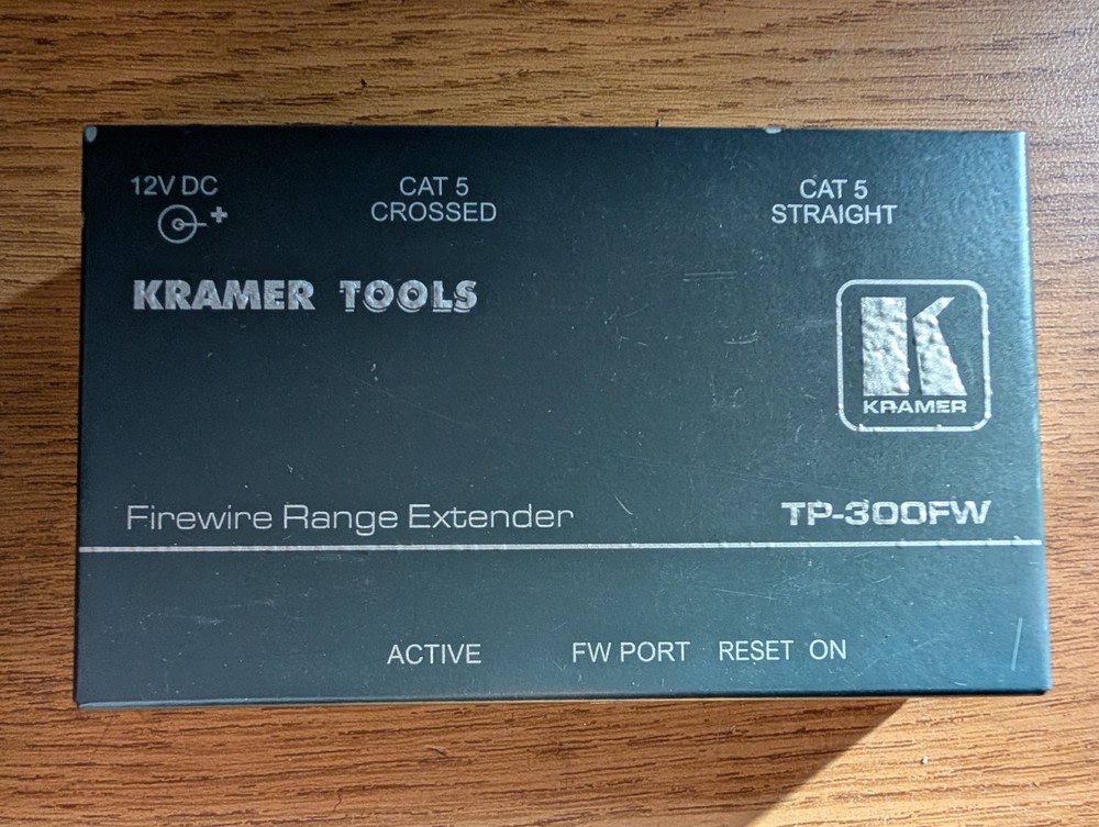Kramer Tools FireWire Range Extender TP-300FW *NO Power Supply