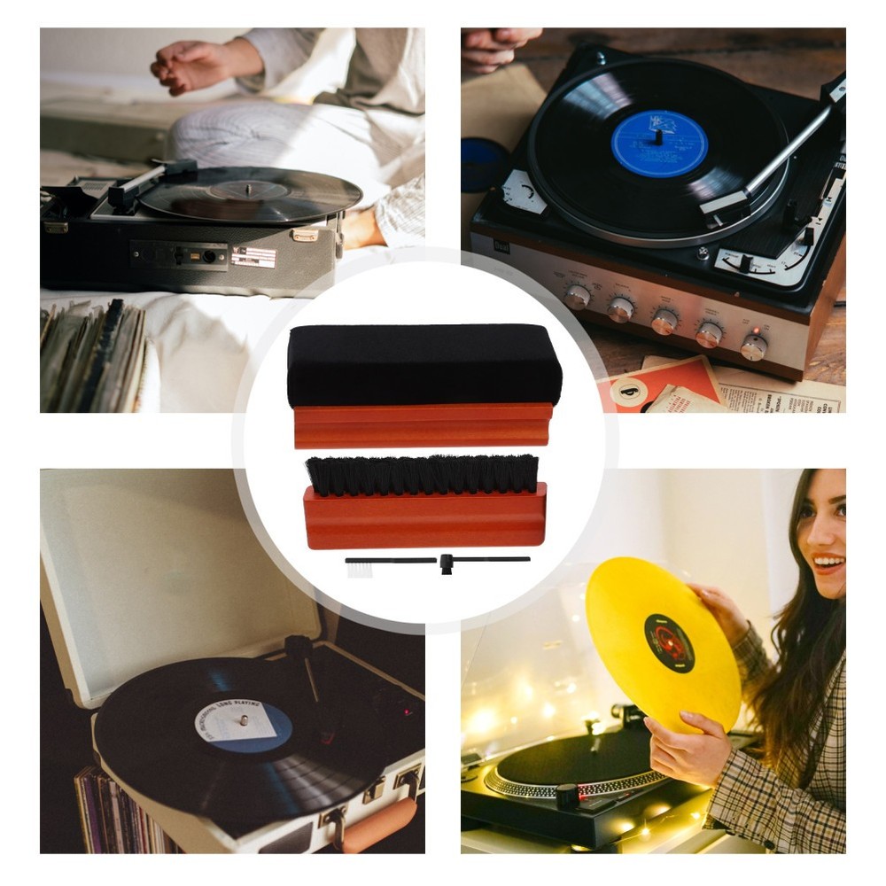 1 Set Vinyl Record Cleaning Tools Record Player Cleaner Record Player Cleaner