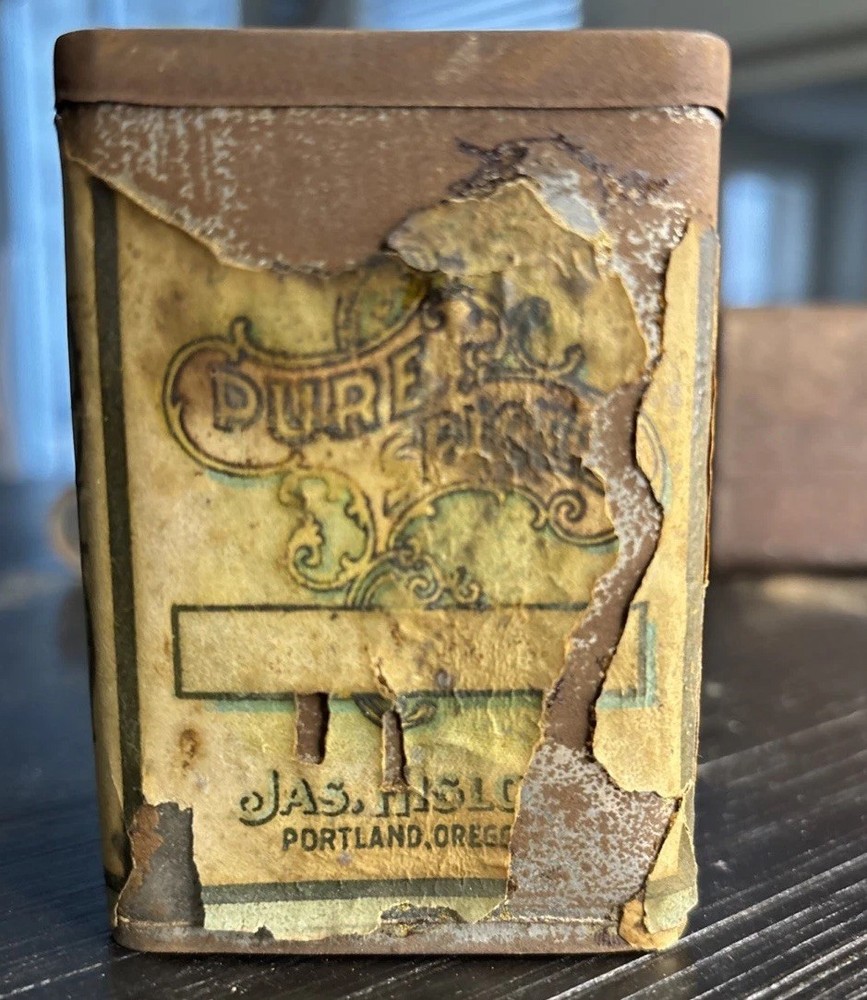Antique tins Containers