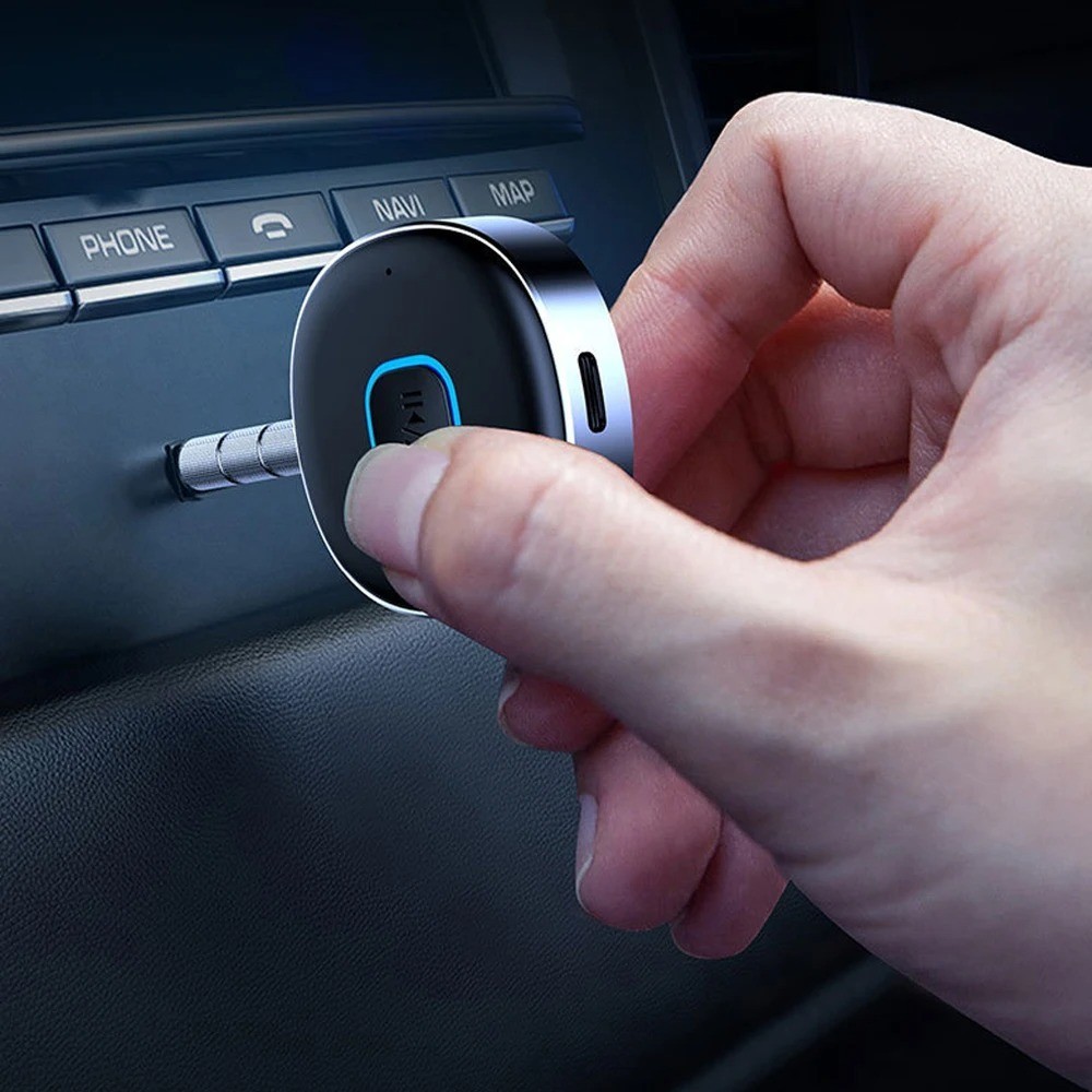 J33 Bluetooth-compatible 5.0 Receiver Transmitter Handsfree Adapter for Car
