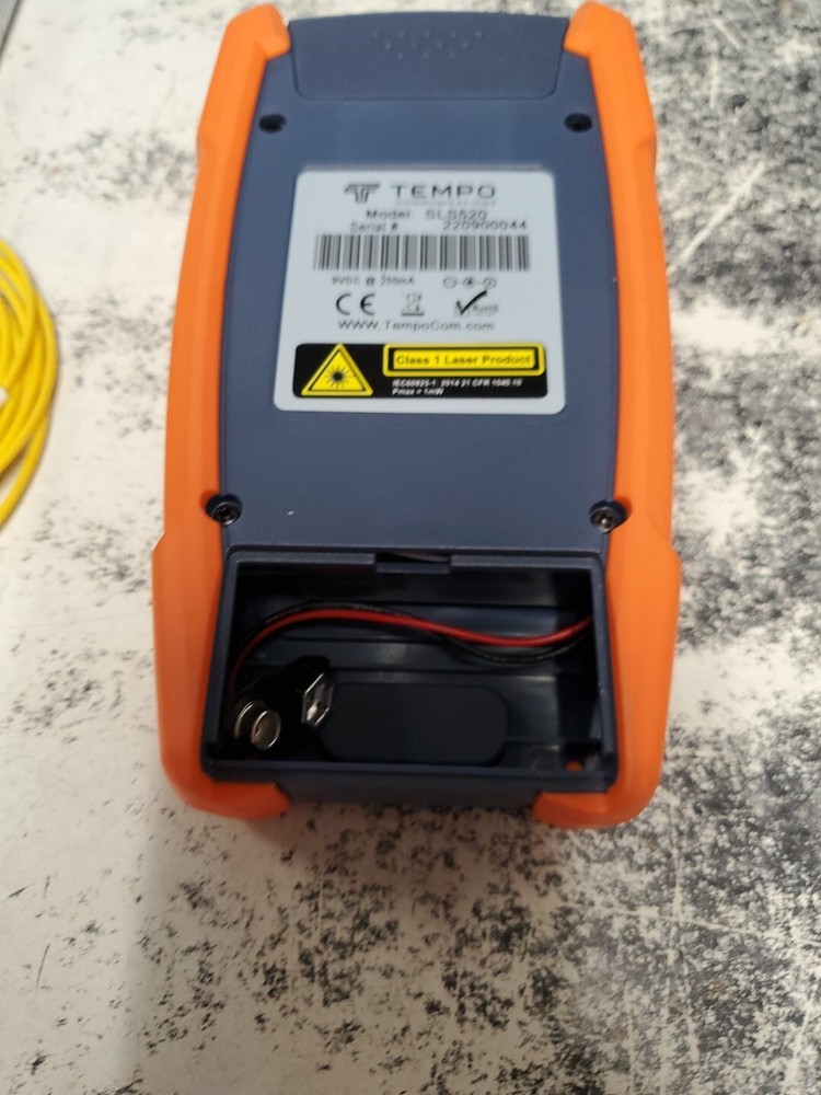 TEMPO COMMUNICATIONS SLS520 Fiber optic light source E2UK CASE & WIRE