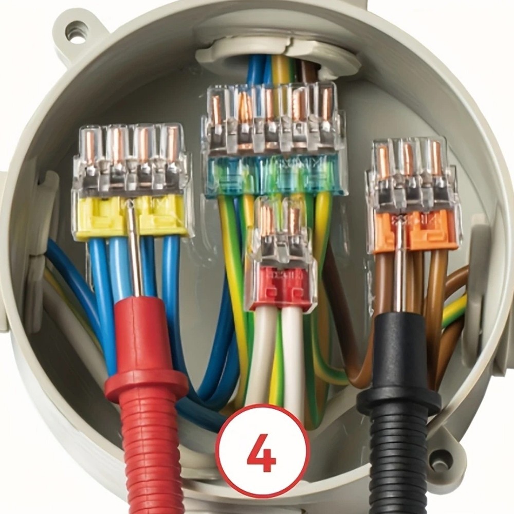 Electrical Wire Connector Set - Multi-Port Quick Terminal Blocks for Wiring