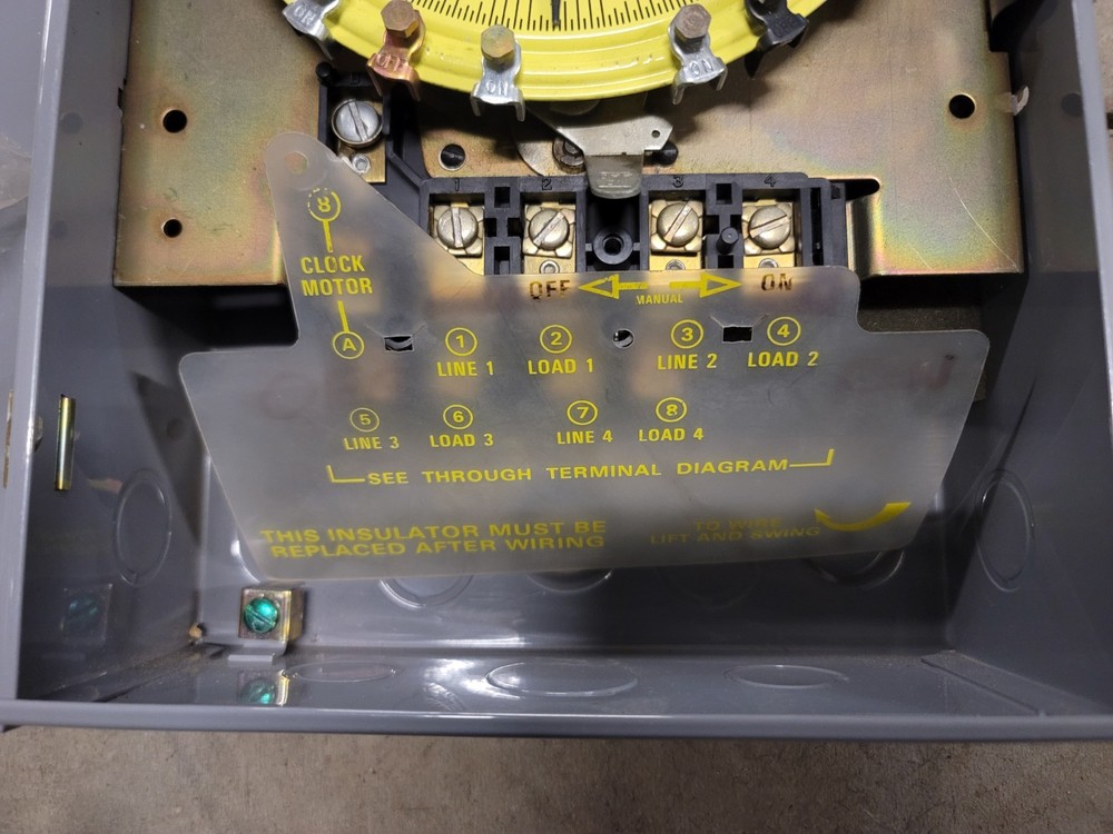 Intermatic T7801b Electromechanical Timer, 7 Day, 4 Poles AS-IS Untested