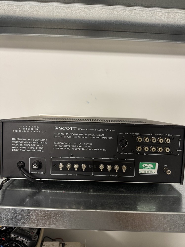 SCOTT STEREO AMPLIFIER A 406