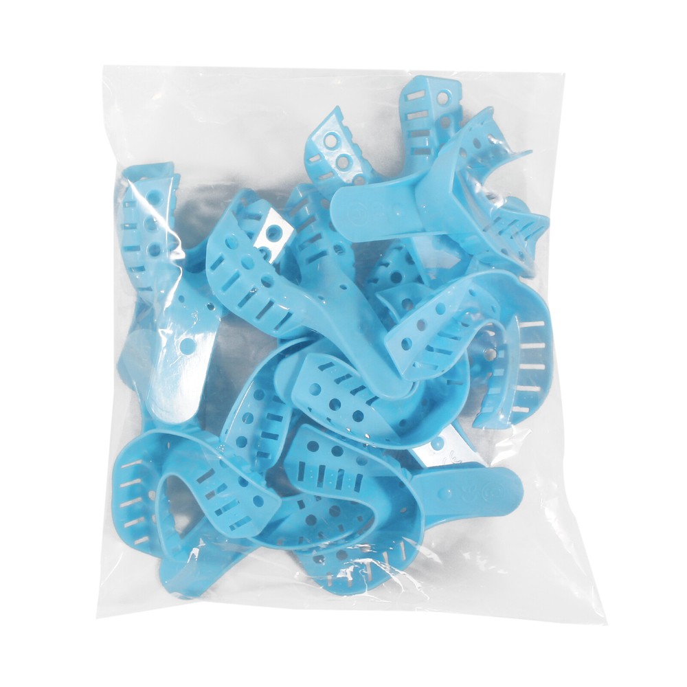 12pcs JMU Dental Perforated Impression Tray Plastic Disposable