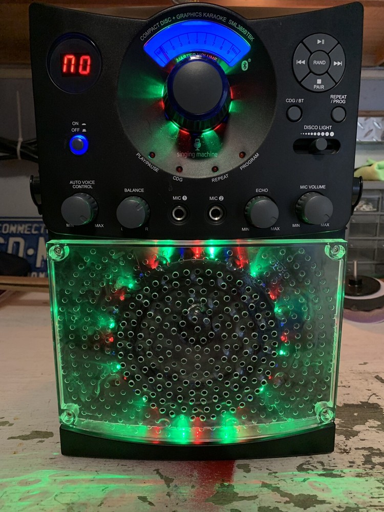 The Singing Machine SML385BTBK Bluetooth CD+G Karaoke System. Barely Used.