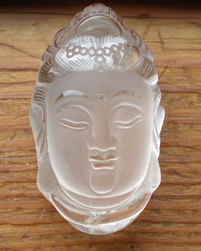 Clear Quartz Kwan Yin Carving sc887d