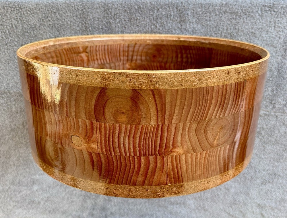 SOLID WOOD 14” X 6” Snare Drum Shell Segmented DIY Free Float Pearl Stave CNC