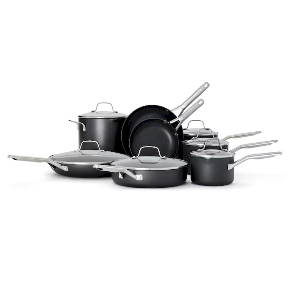Calphalon Hard-Anodized Nonstick 14-Piece Cookware Set