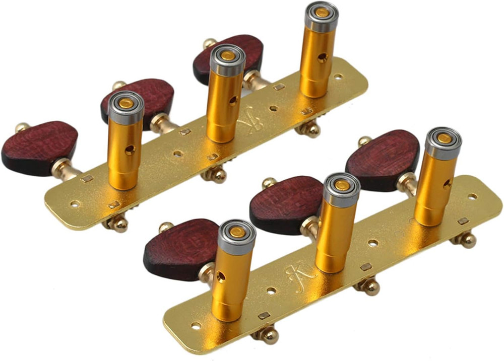2Pcs Gold-Plated Acoustic Classical Guitar Machine Heads Tuning Keys Peg Replace