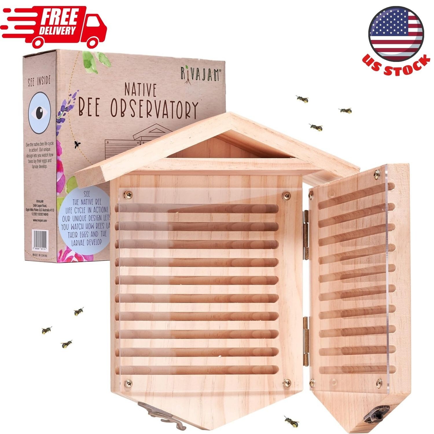 Native Bee Observatory | Mason Bee Houses for Pollinating Bees
