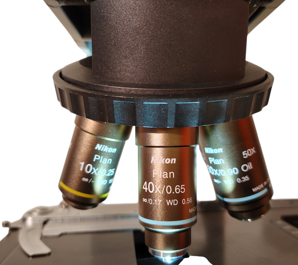 Nikon Eclipse Ci-L LED Microscope with 4 Objectives 100x, 50x, 40x, 10x