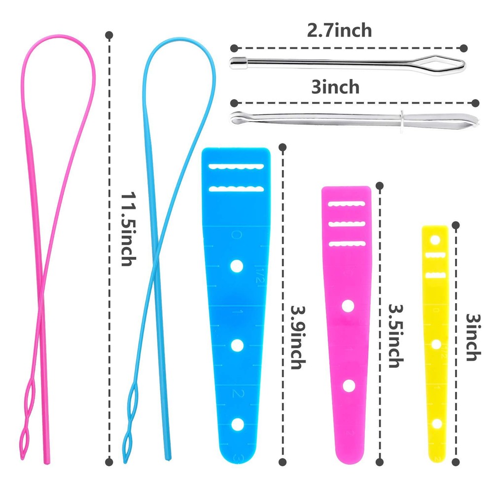 10 Pieces Bodkin Threader Drawstring Threader Set Drawstring Replacement Tool