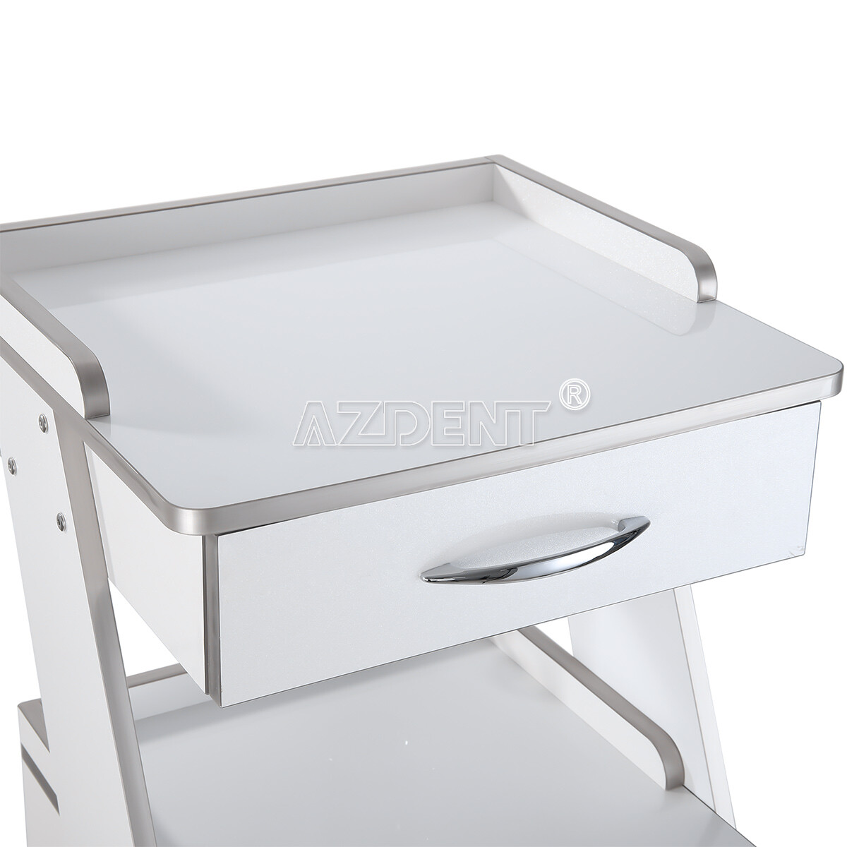 Dental Medical Cart Mobile Storage Cabinet with Drawers/Trolley Cart with Socket
