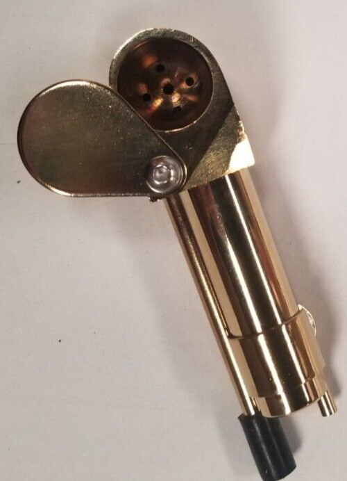 SOLID BRASS Metal Smoking Proto Pipe Style