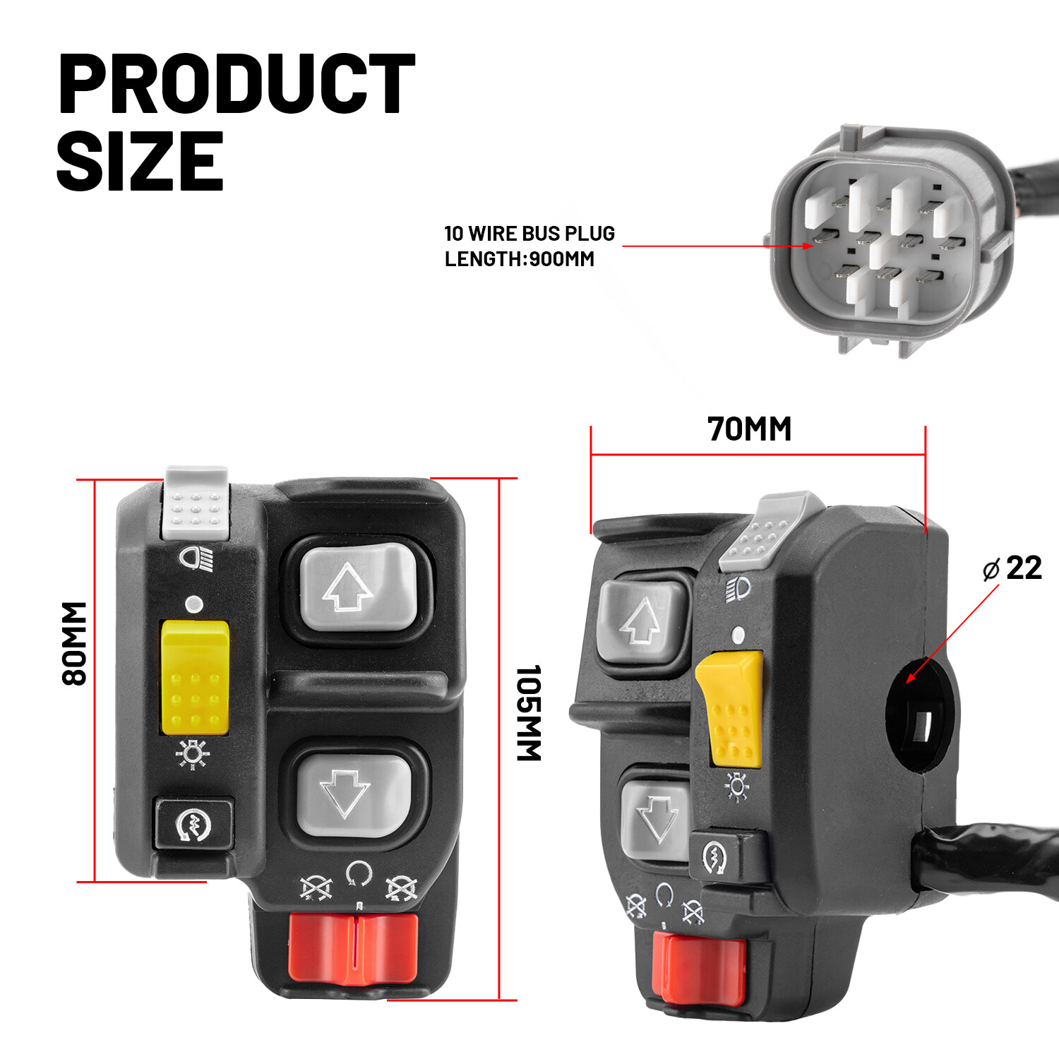 For 2004-2007 Honda Rancher 400 TRX400FA/FGA Handle Shift Switch Control Start