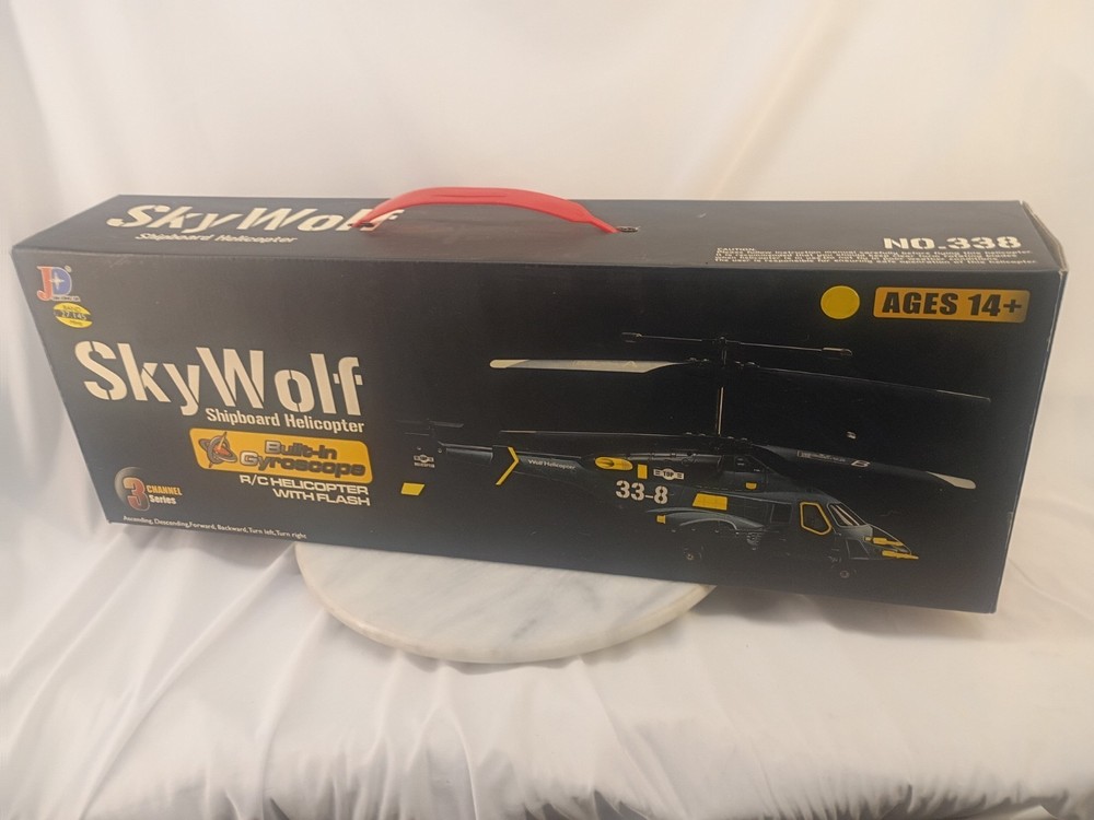 JD Skywolf RC 3 Ch Helicopter, Used, UNTested