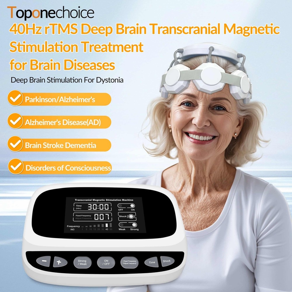 TMS Therapy Device for Brain Stimulation & Mental Wellness Support and Stroke