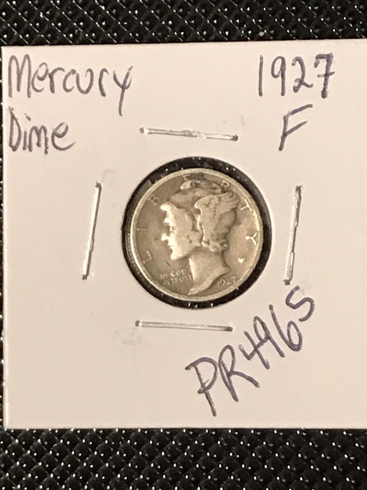 1927 Mercury Dime  F