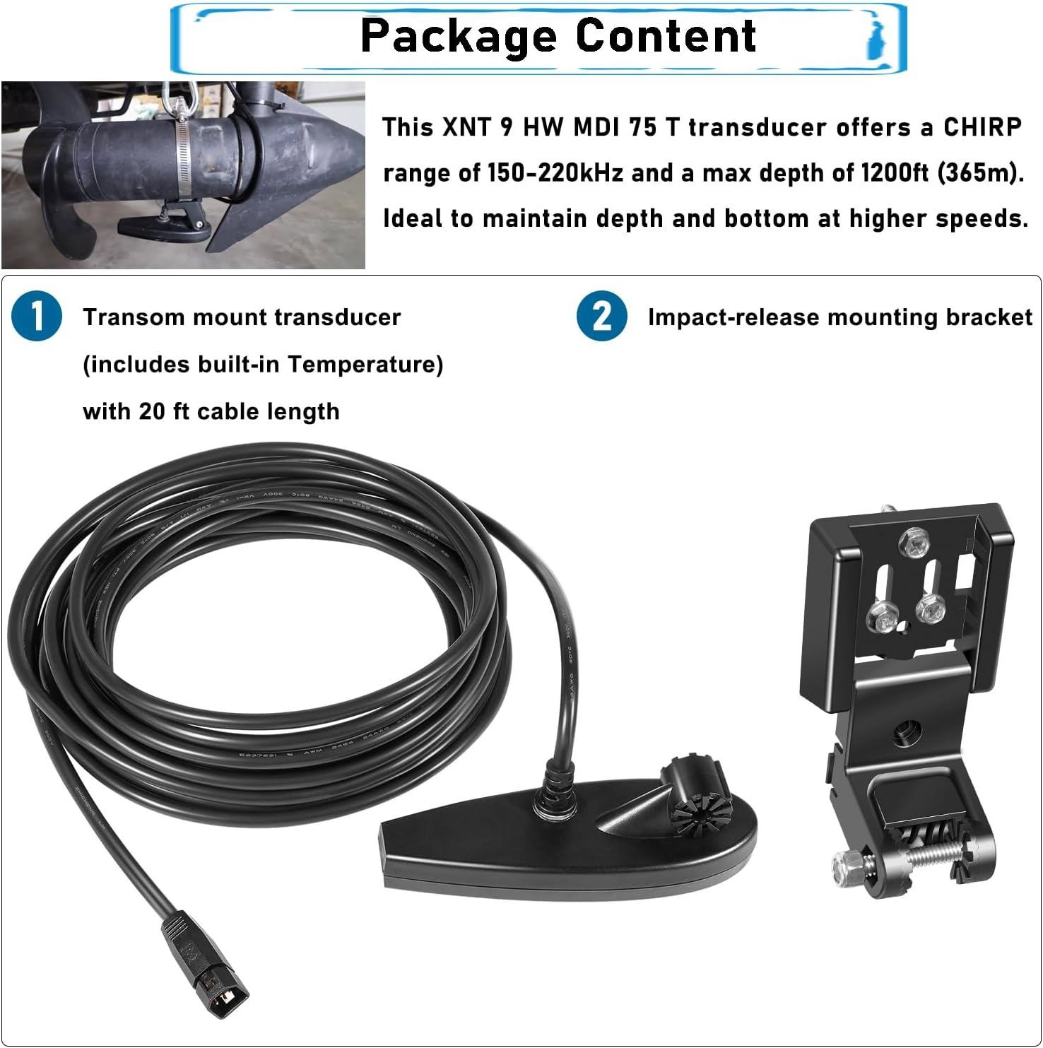 710295-1 XNT 9 HW MDI 75 T for Helix 7/8 MEGA Down Imaging Dual Spectrum Chirp