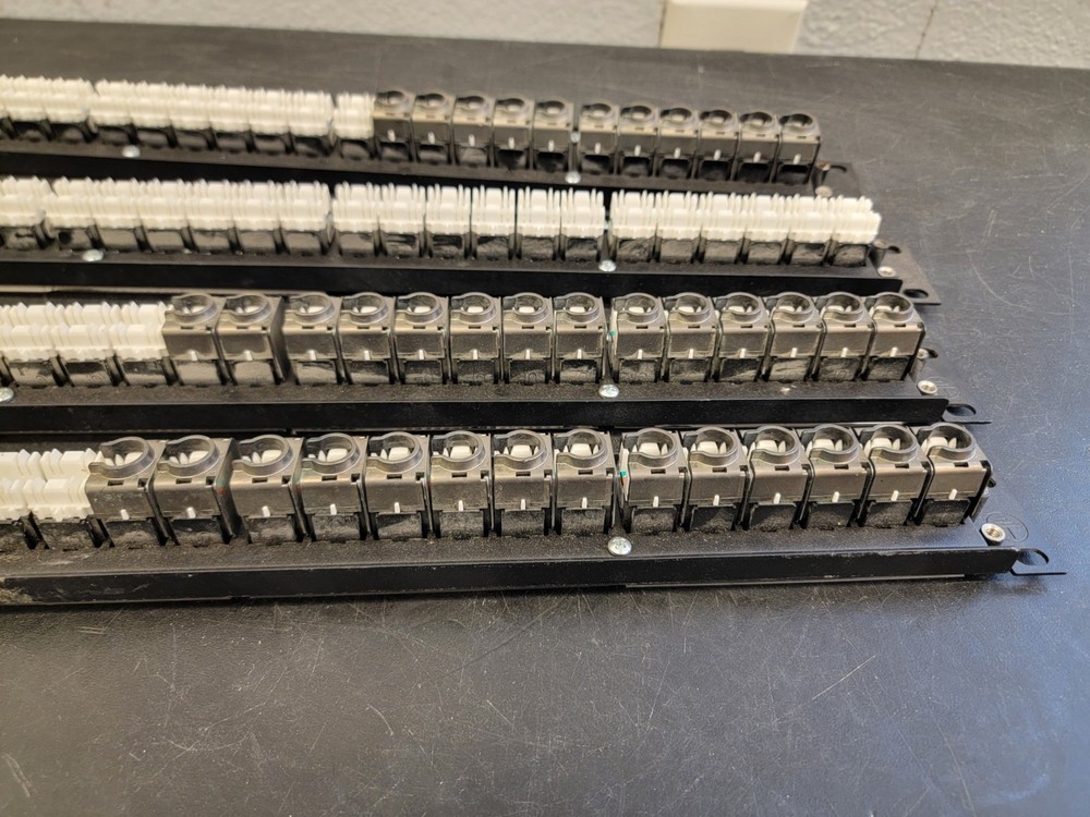 (4) Levinton Cat6 Universal Patch Panel 24-Port 10G Extreme