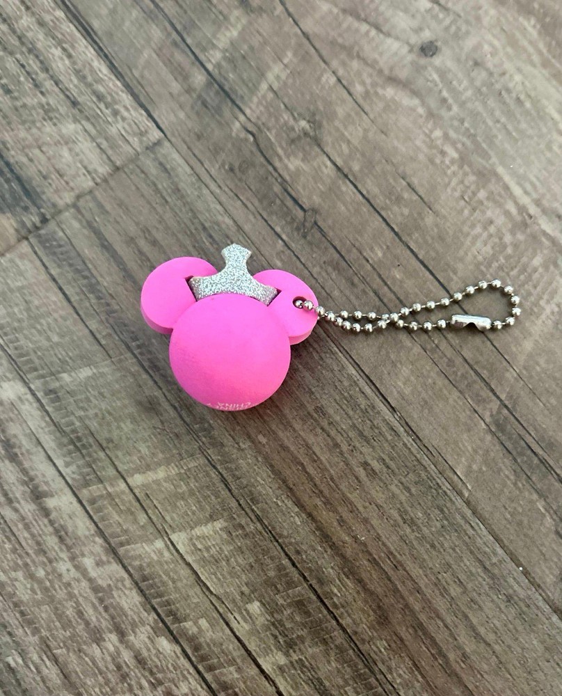 Disney Princess Pink Crown Keychain