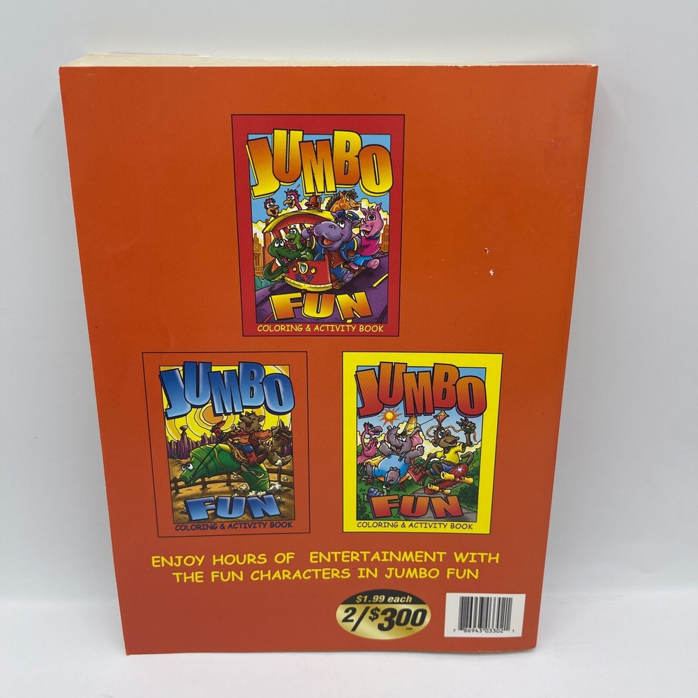 Jumbo Fun Coloring Book Coloring & Activity Book 2001
