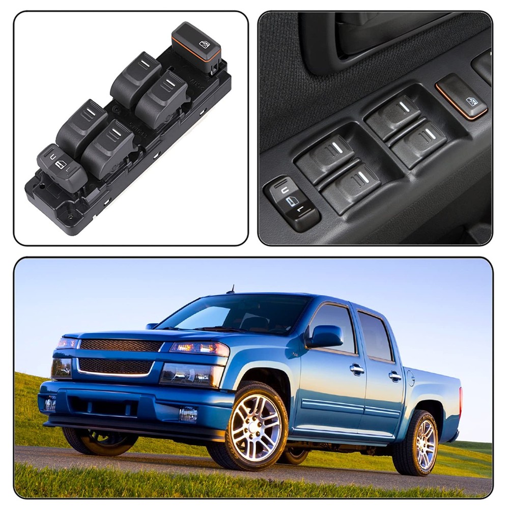 Obaee 25779767 Driver Side Master Power Window Switch Compatible with White