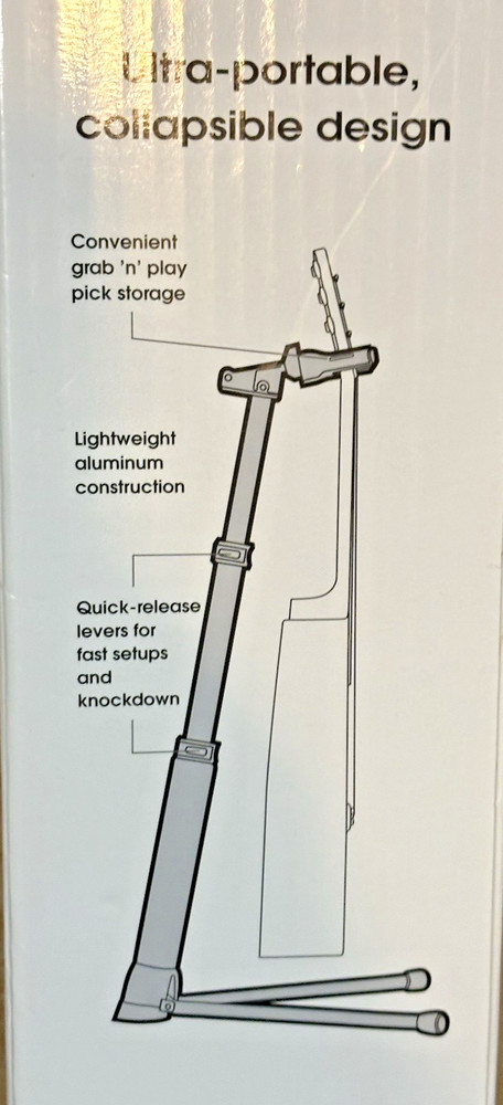 FLOAT PREMIUM GUITAR STAND WITH AUTO-CLOSING YOKE