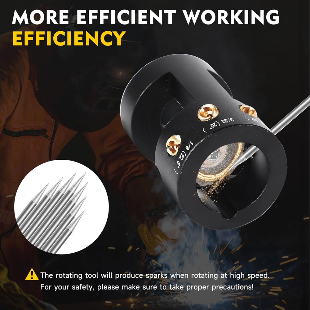 Tungsten Electrode Sharpener Head Tool, Tungsten Grinder for TIG Welding Single