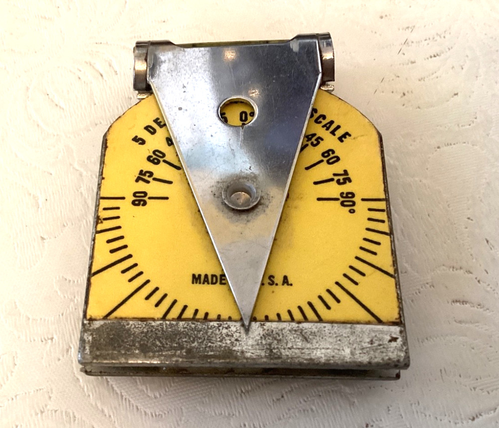 Vintage Magnetic Level Protractor-Rule-Square