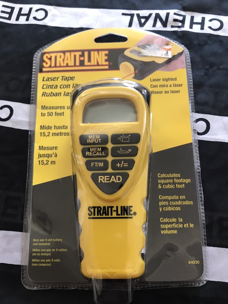 Strait-Line Laser Tap Ruler Measuring Device  **NEW**
