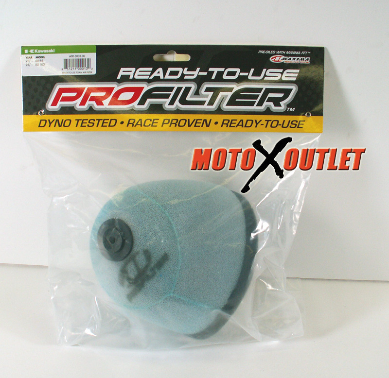 Kawasaki KX85 Air Filter Maxima Pro 2001-2024 KX 85 Pre Oiled Ready to Use