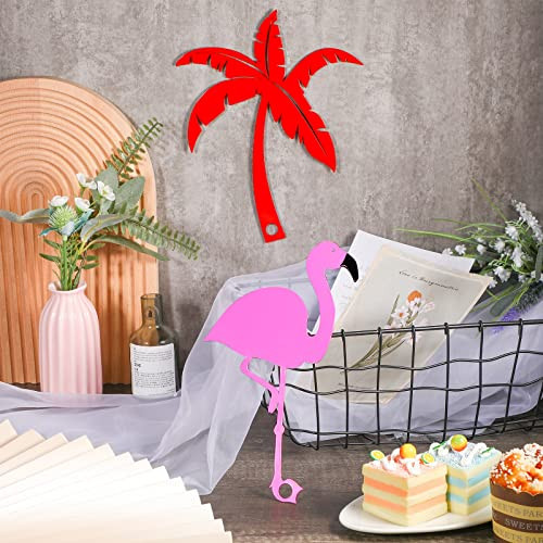 2 Pieces Mailbox Flags Flamingo Coconut Tree Mailbox Replacement Flags for