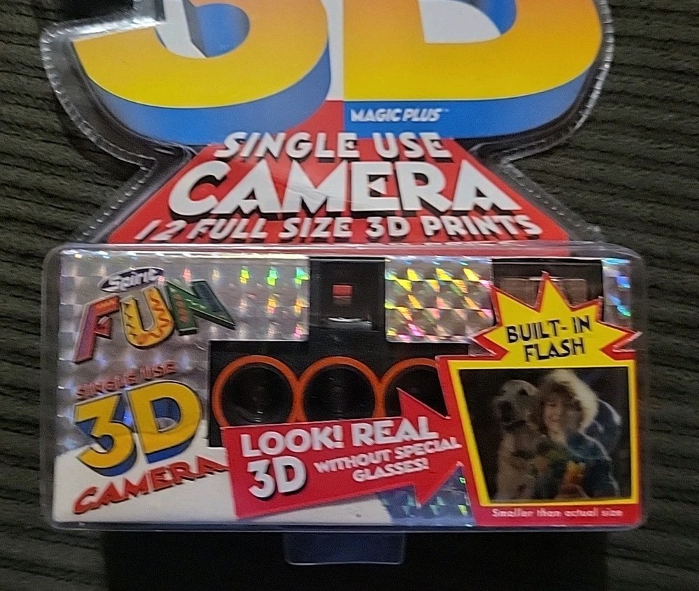 Spirit Fun 3D Magic Plus Single Use Camera