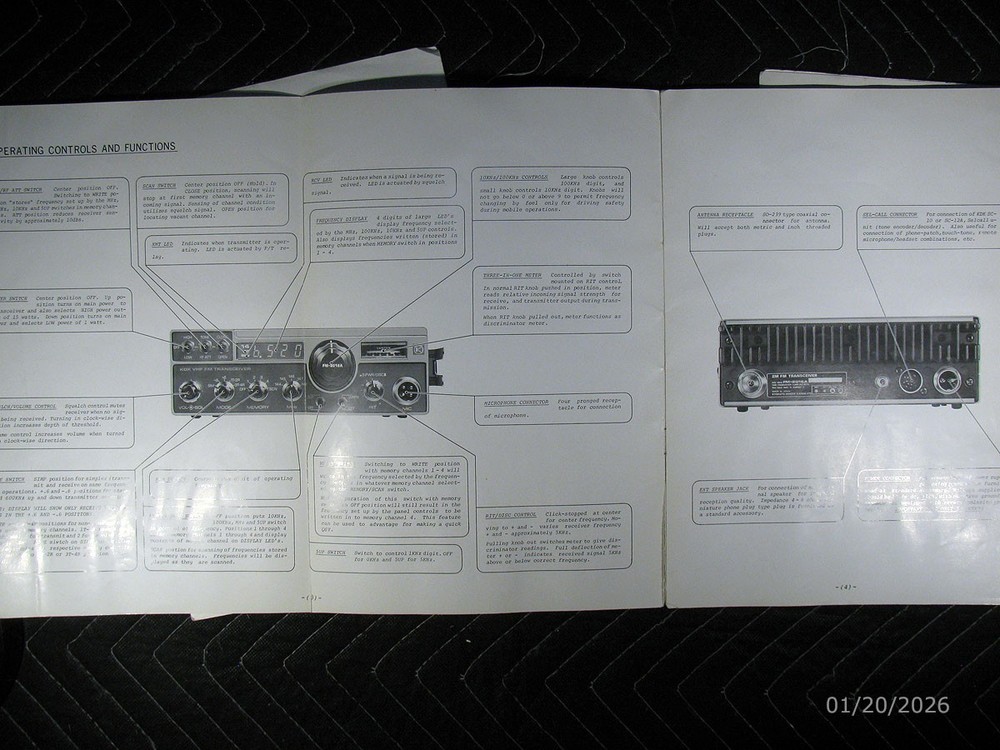 Genuine KDK Model FM-2016A/E 2M FM Transceiver Manual