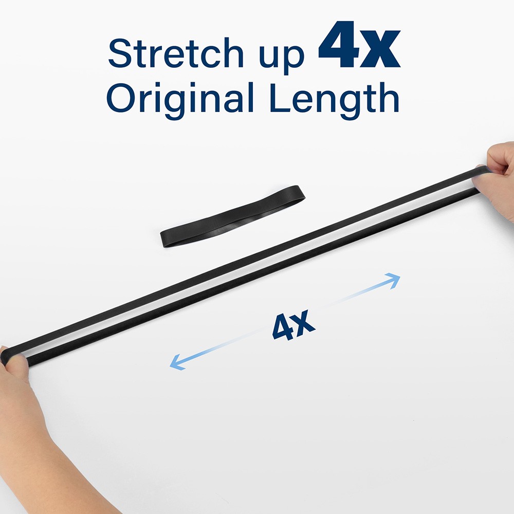 Large Rubber Bands Heavy Duty 30PCS Size #107 Black Elastic Long Rubber Bands