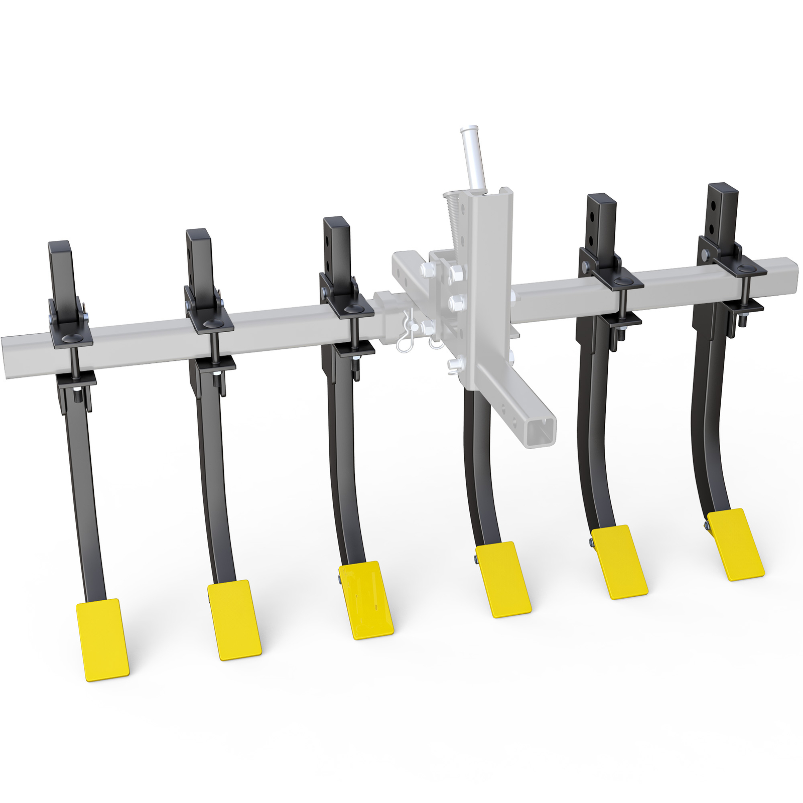 Manual Implement W/ 6 Scarifier Shank Detachable Cultivator For ATV/UTV Heavy