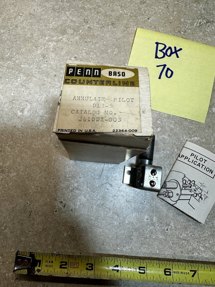 Penn controls BASO Annulair Pilot D13-5. J61DDX-003