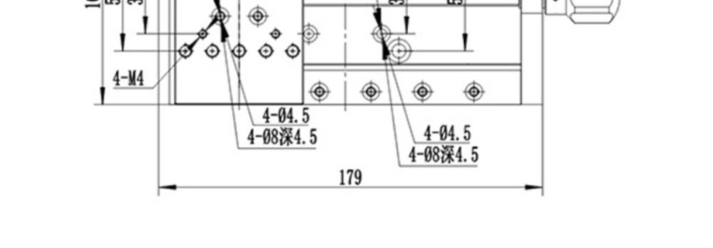 100MM Wide Dovetail Displacement Table Displacement Table X-axis Table
