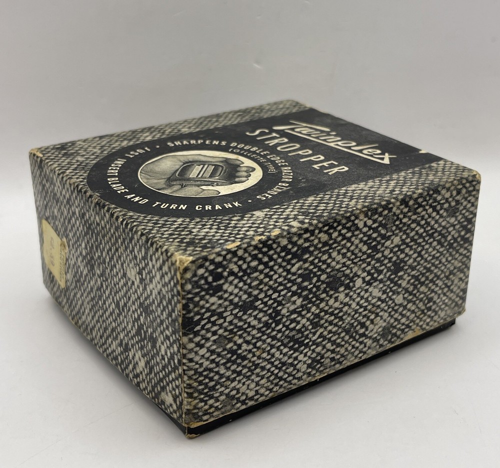 Vintage Twinplex G 200P Stropper Double Edge Razor Blade Sharpener BOX ONLY