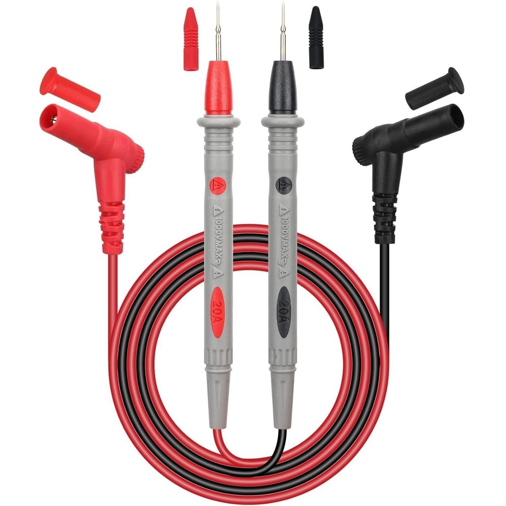 Test Leads 1000v 20a Ultra-sharp Gold-plated Test Probe Lead for Multimeter