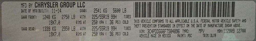 Used A/C Selector Switch fits: 2015 Dodge Journey AC front mounted in dash 8.4``