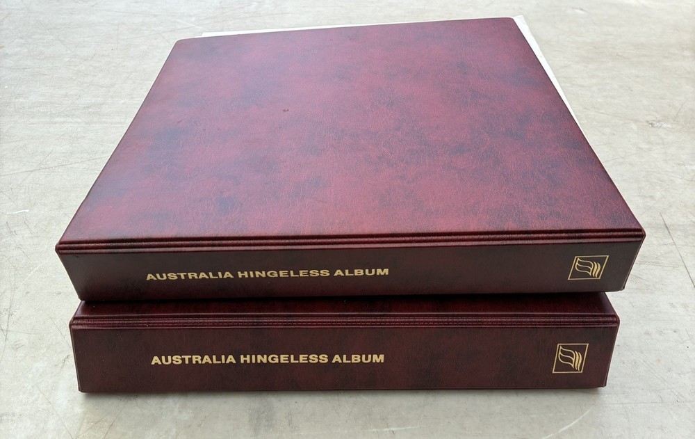 Australia Decimal Stamps 1966–2003 in 2 Seven Seas Hingeless Albums.