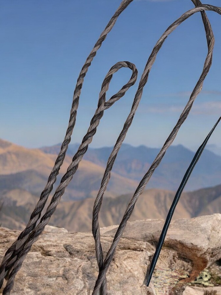 Flemish Twist Bowstring B55 BROWN AND BLACK - CHOOSE YOUR STRING LENGTH!