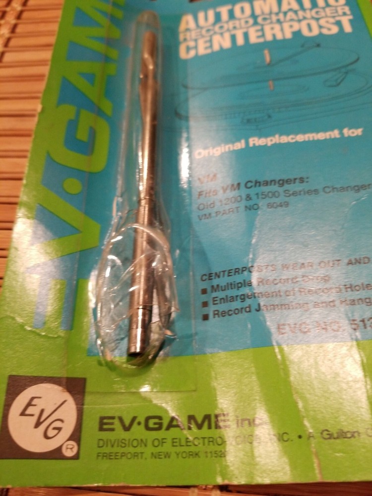 EVG 513CP Automatic Record Changer Center Post~NOS EV Game