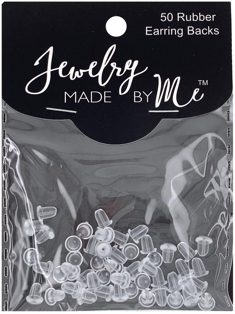 Jewelry Made By Me Rubber Earring Backs 50/Pkg-
