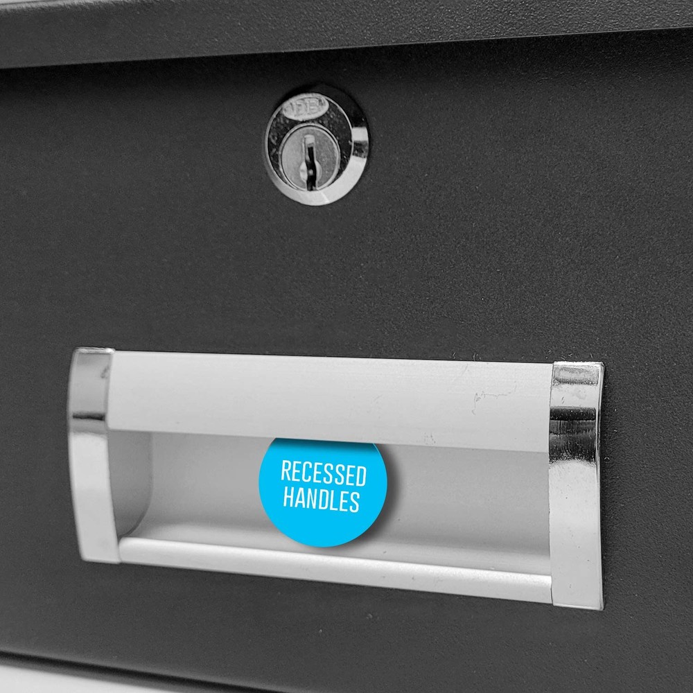 3U Locking Rack Drawer by AxcessAbles | 15" Deep Secured Metal Server Rack Mo...